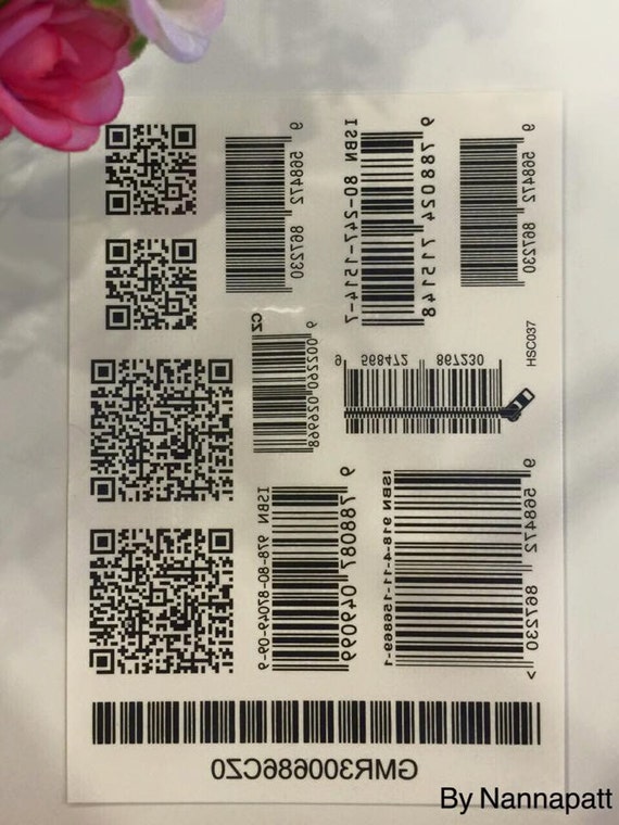 Items similar to barcode/temporary tattoo set /Accessories/Body jewelry/fake tattoo/tattoos/Sign