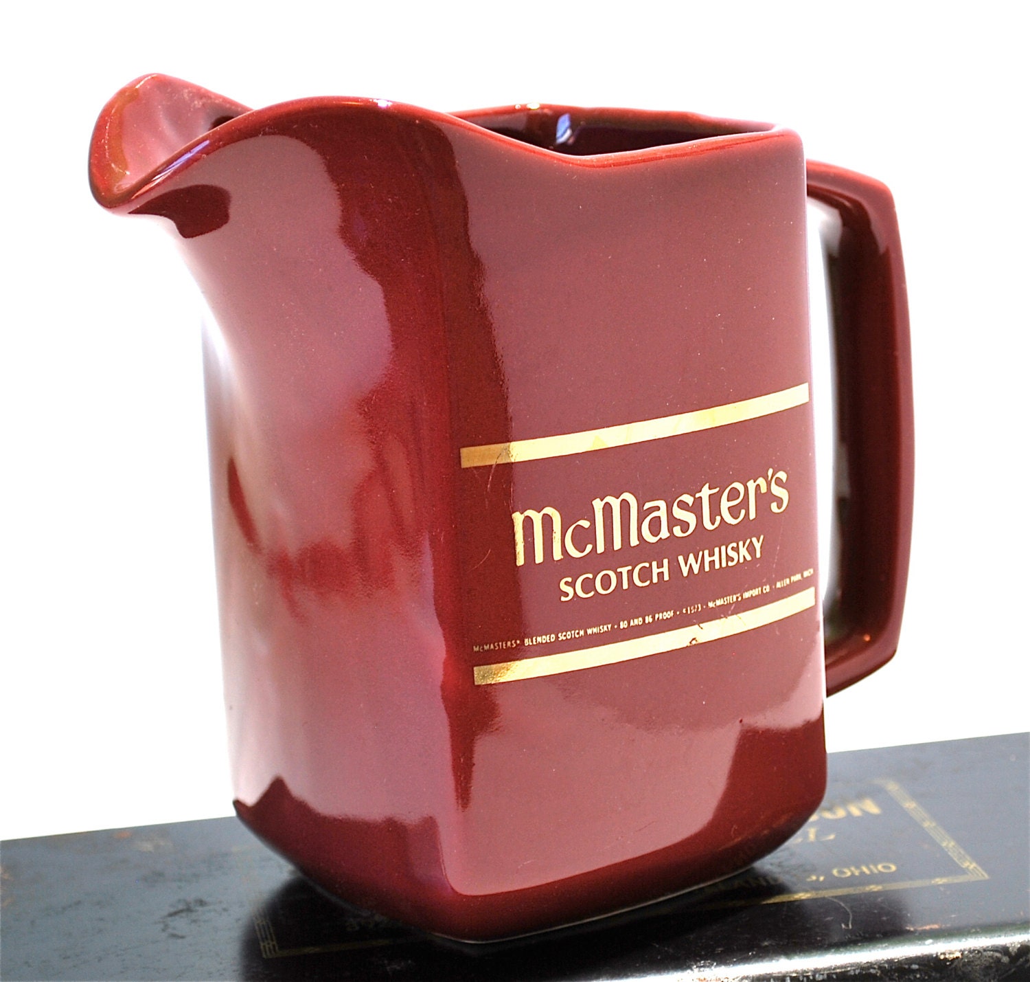 McMaster's Scotch Whiskey Ceramic Pitcher Allen Park