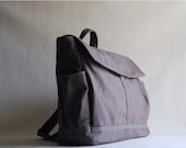 SALE 30% - Hugo Unisex Backpack (Water Resistant) in Grey Laptop / Shoulder Bag / Satchel / Rucksack / Messenger Bag / Travel Bag / Diaper B