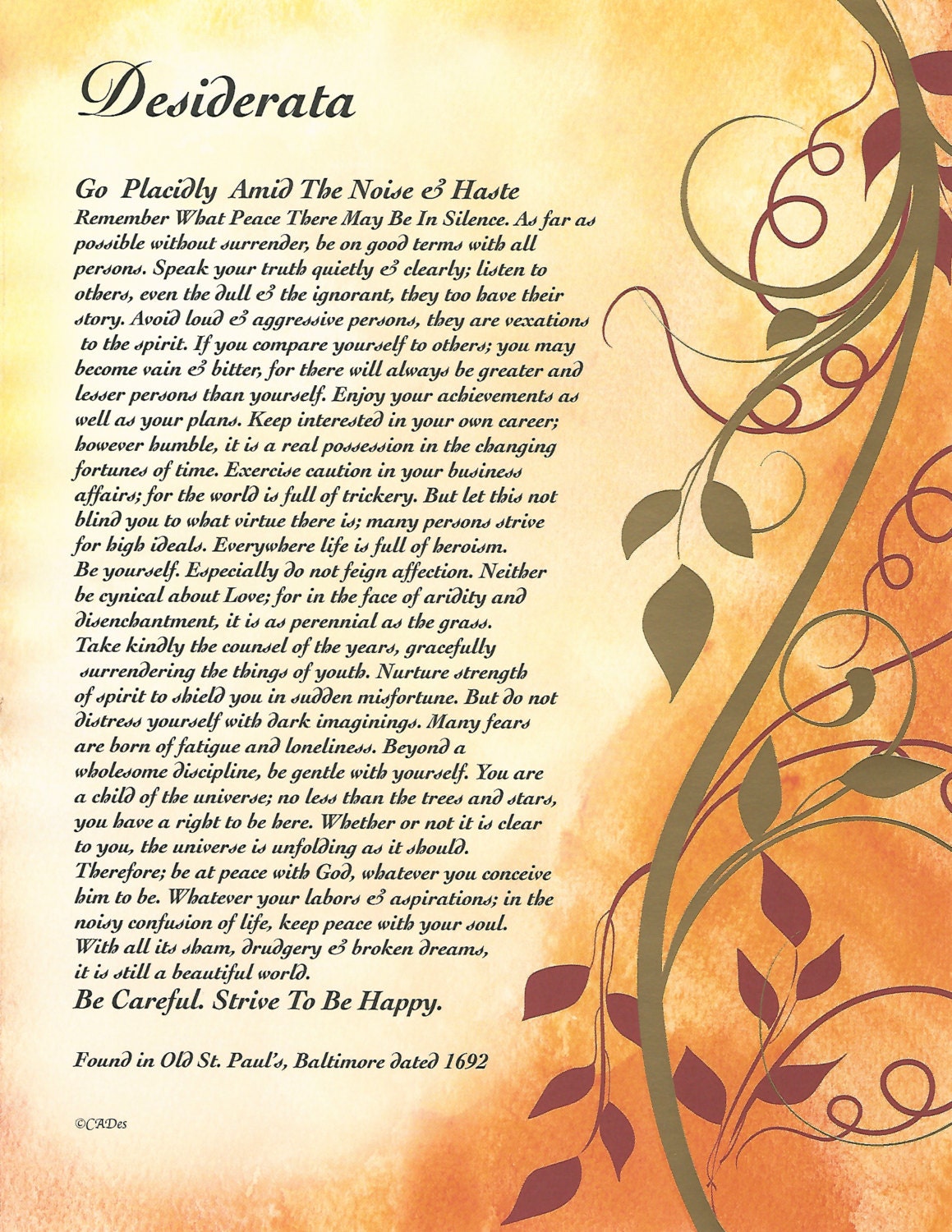 desiderata-poem-art-print-with-gold-foil-metallic-accents