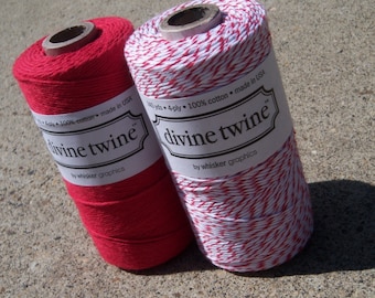 Divine Twine - Bakers Twine - Red Pack - TWO Colors - Your Choice of Quantity