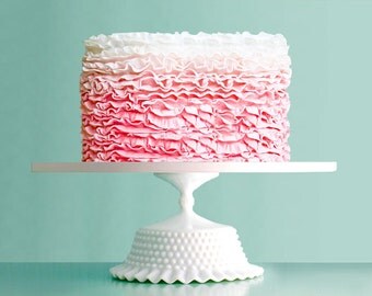Shabby Chic Cake Stand for Shabby Chic Weddings / 12 inch Cake Stand Pedestal - ShabbyChic Decor From The Roche Studio Wedding Collection