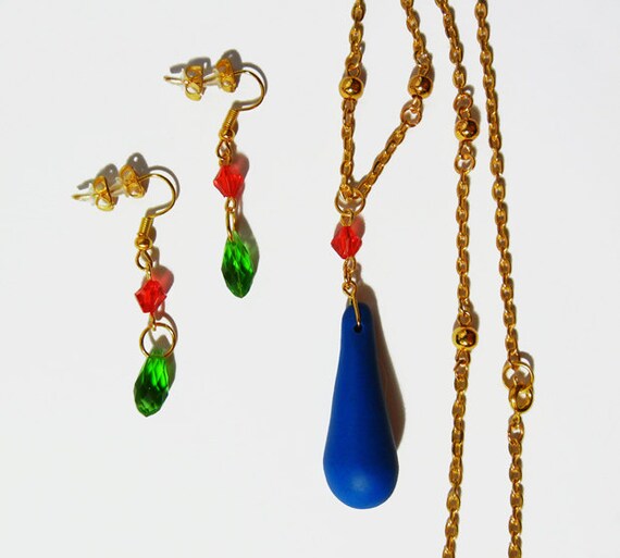 howl's moving castle necklace and earrings