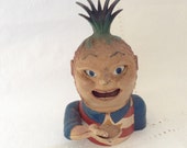 Mechanical Bank - Penny Pineapple -Vintage c1960s - cast iron - metal - collectible -