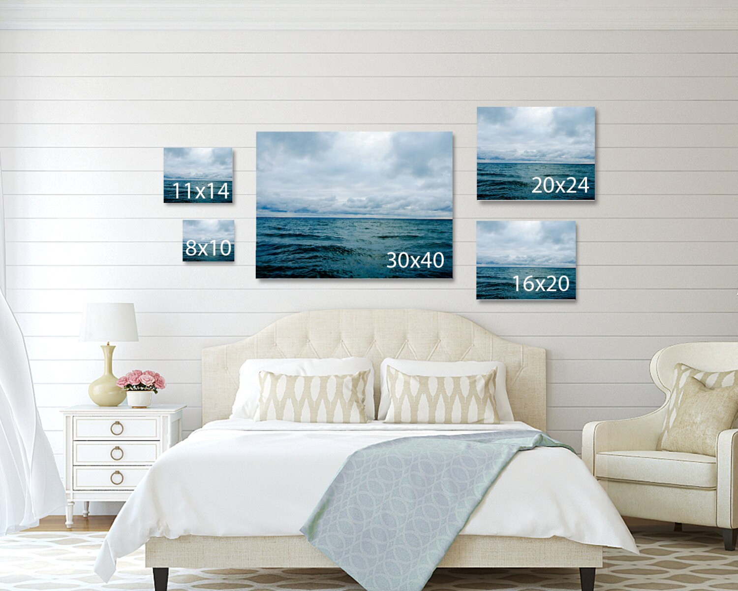 Blue Barn Canvas Art Rustic Wall Decor Farm Photography