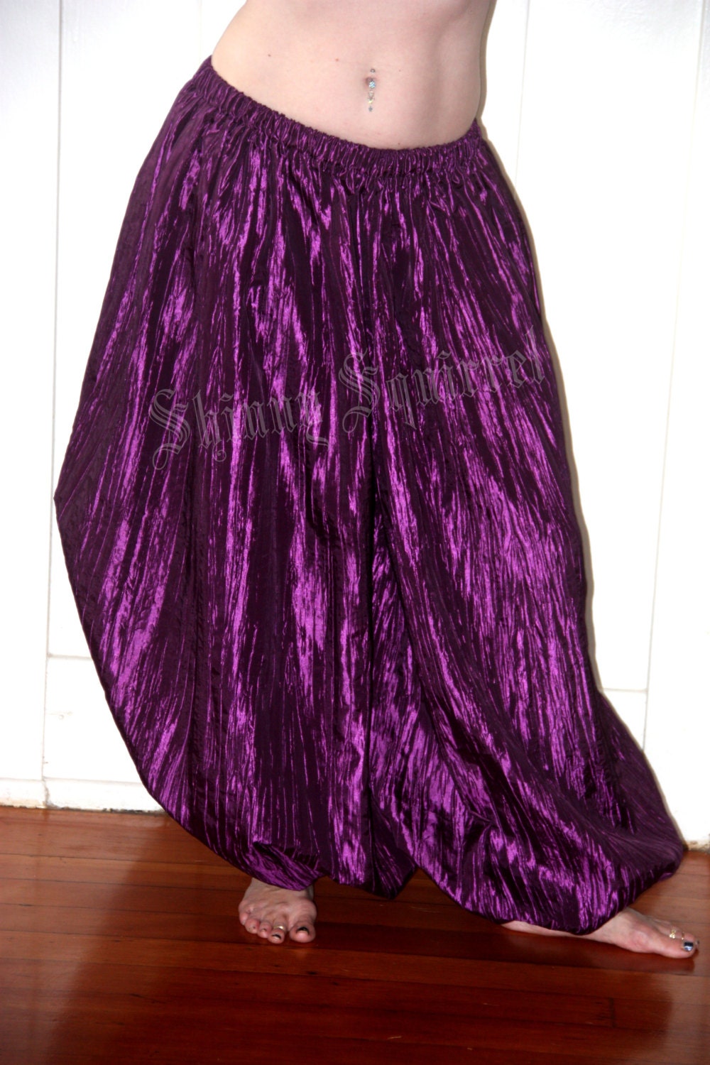 purple harem pants