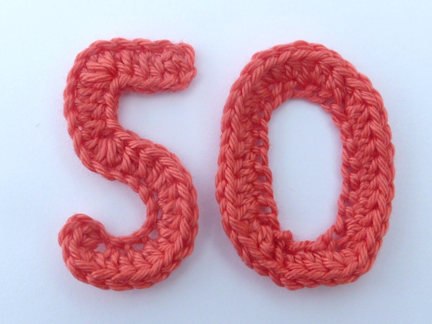 Crochet appliques crochet numbers 2 applique numbers