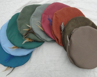 Renaissance Hats - Medieval Mens or Womens - Lots of Color & Fabric Choices!