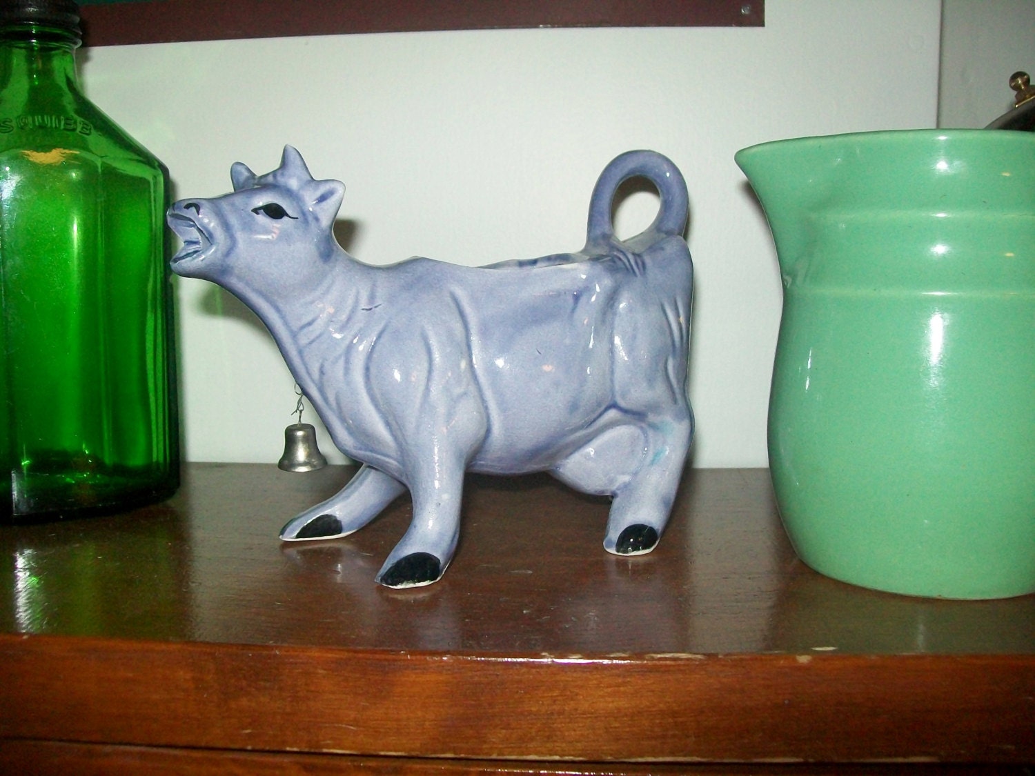 vintage purple cow figurine