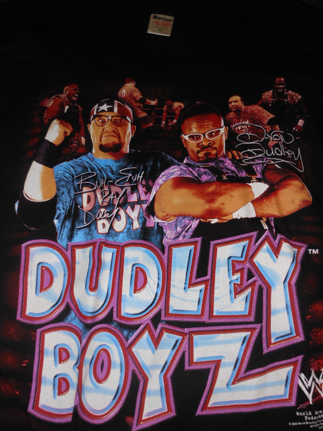 dudley boyz vintage t shirt