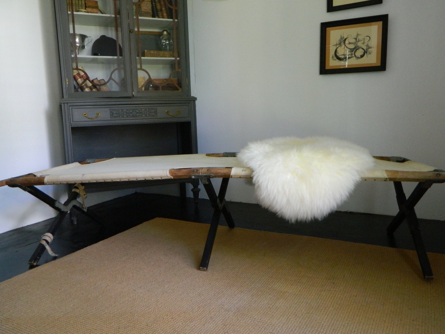 Vintage Army Cot / Fisherman’s Cot / Camping Haute Juice