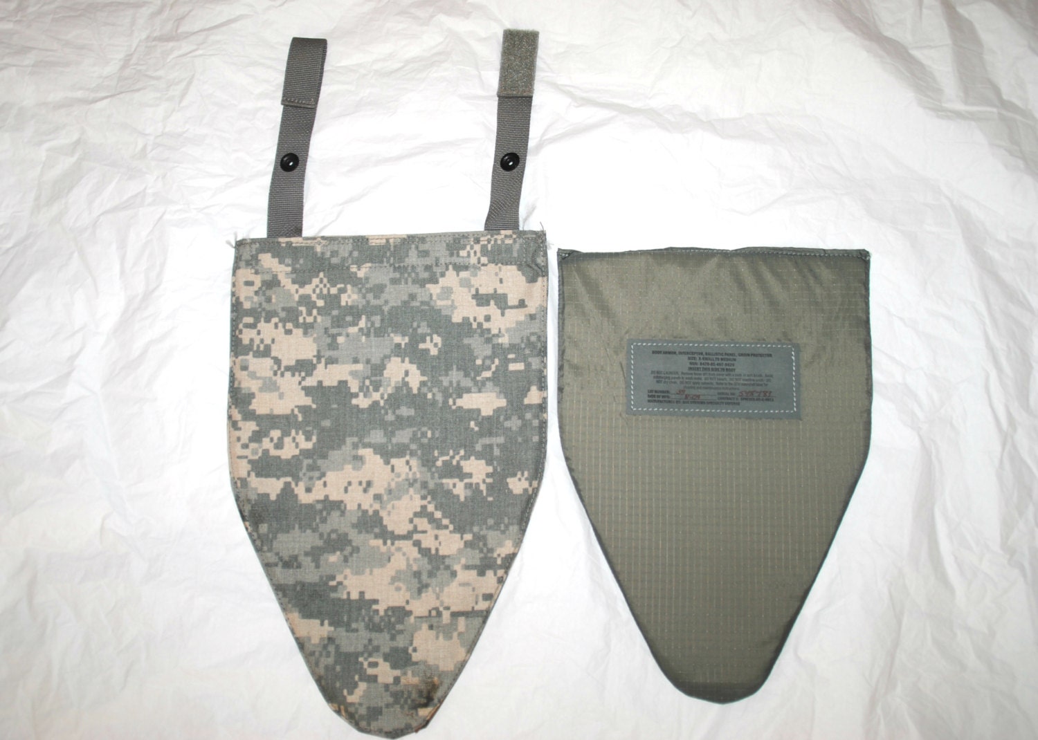 Genuine Us Army Acu Groin Protector with Insert for IOTV Vest