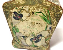 Boîte à Poudre Ancienne L.T Piver POMPEIA - Carton Fantaisie Vintage Beauté