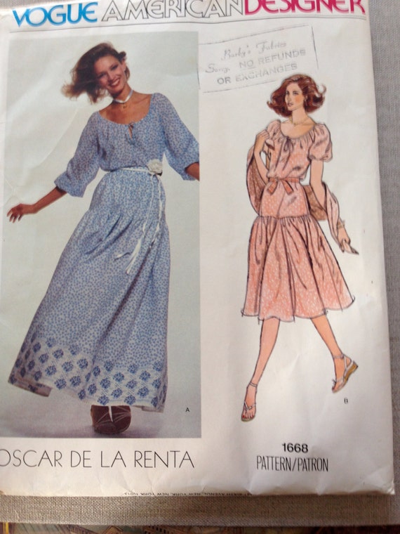 oscar de la renta vogue patterns