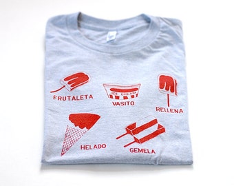 Men's Ice Cream Tshirt, Paleta Popsicle Helado Tee
