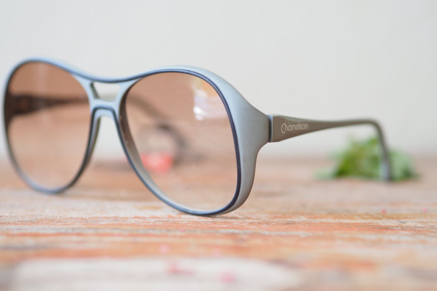 Vintage Oversized Sunglasses 1980’s By Corning Optics Made IN Italy