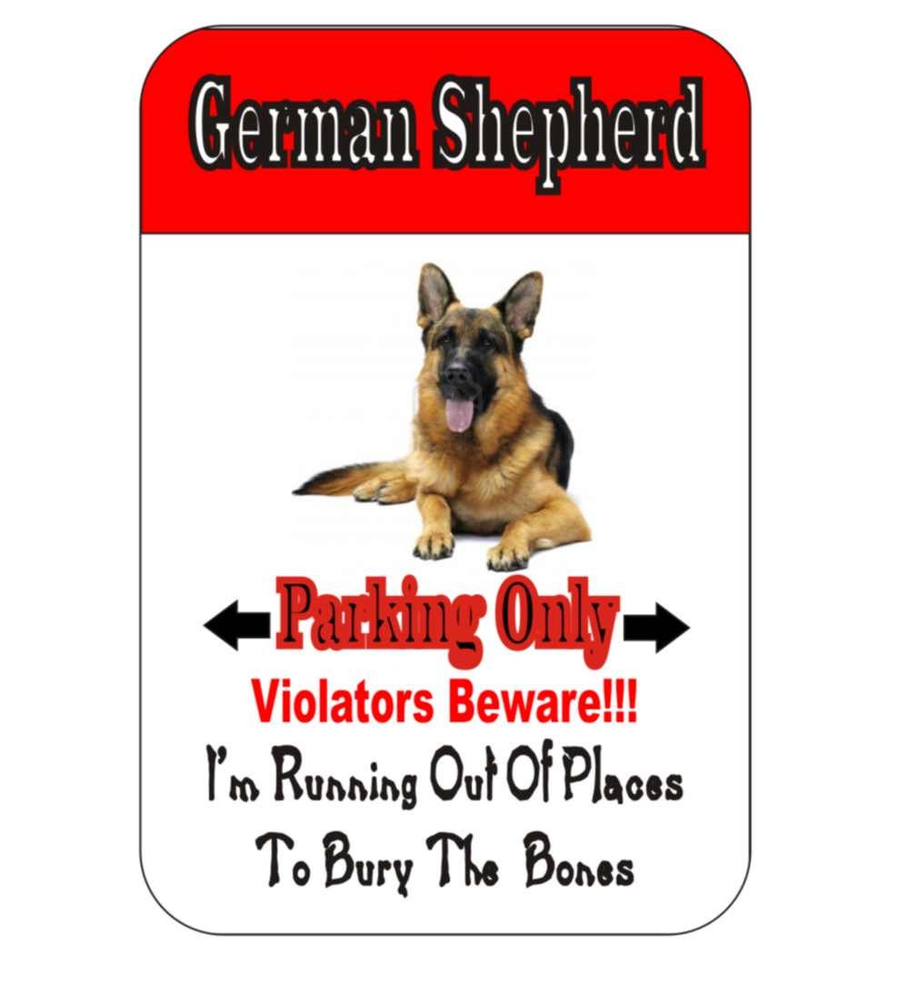 german shepherd sign dog sign funny metal sign custom sign
