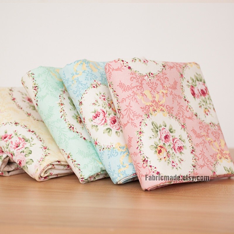 rose cotton linen fabric shabby chic bows flora linen fabric rose cotton linen fabric shabby chic bows flora linen fabric