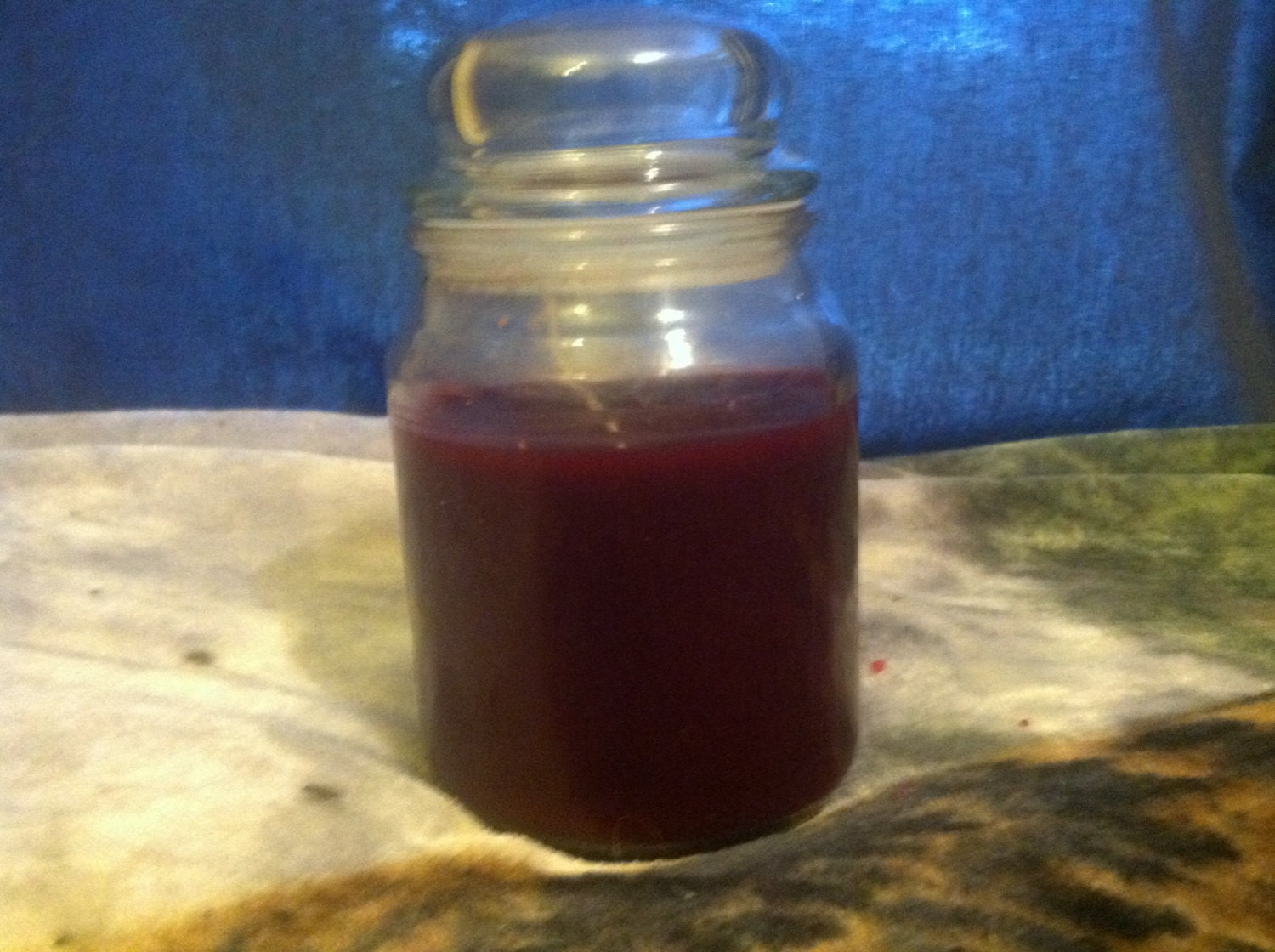 Citronella Glass Jar Candle by KatsHerbsCandlesCuri on Etsy