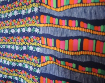 Vintage 1970s polyester Missty scarf made in Italy 12.5 x 56 in