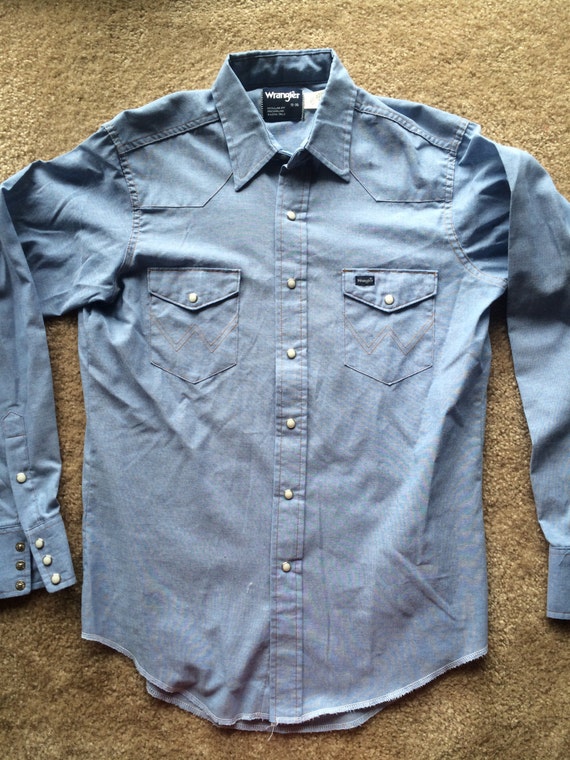vintage wrangler button ups