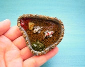 Rock Koi Pond - Medium Size with Two Kois - reserved for bgbdrand