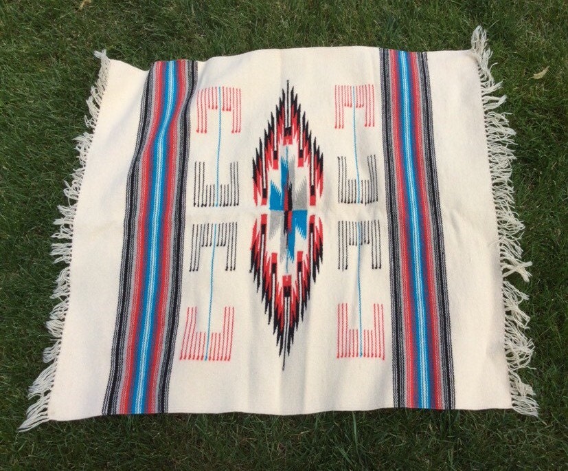 Vintage Navajo Rug wool Wall hanging by AuntieMantiques on Etsy