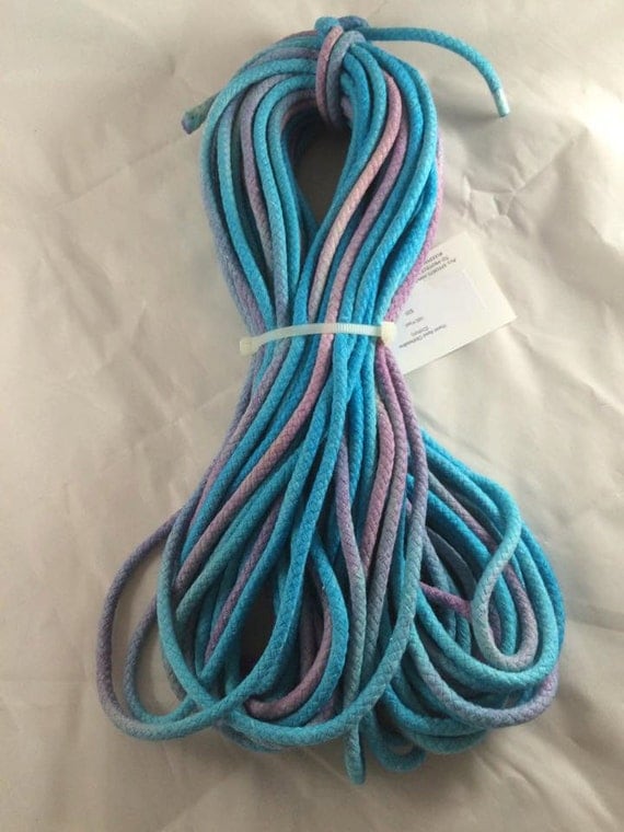 Hand Dyed Cotton Clothesline Rope by FistfulofFiber on Etsy