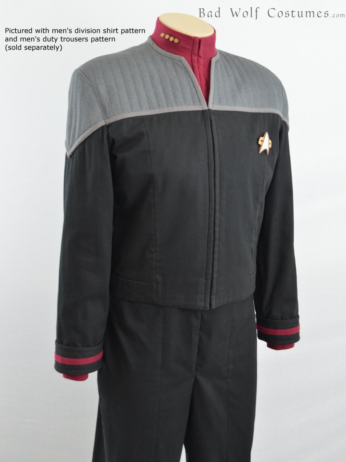 Star Trek Sewing Pattern Starfleet uniform jacket Deep