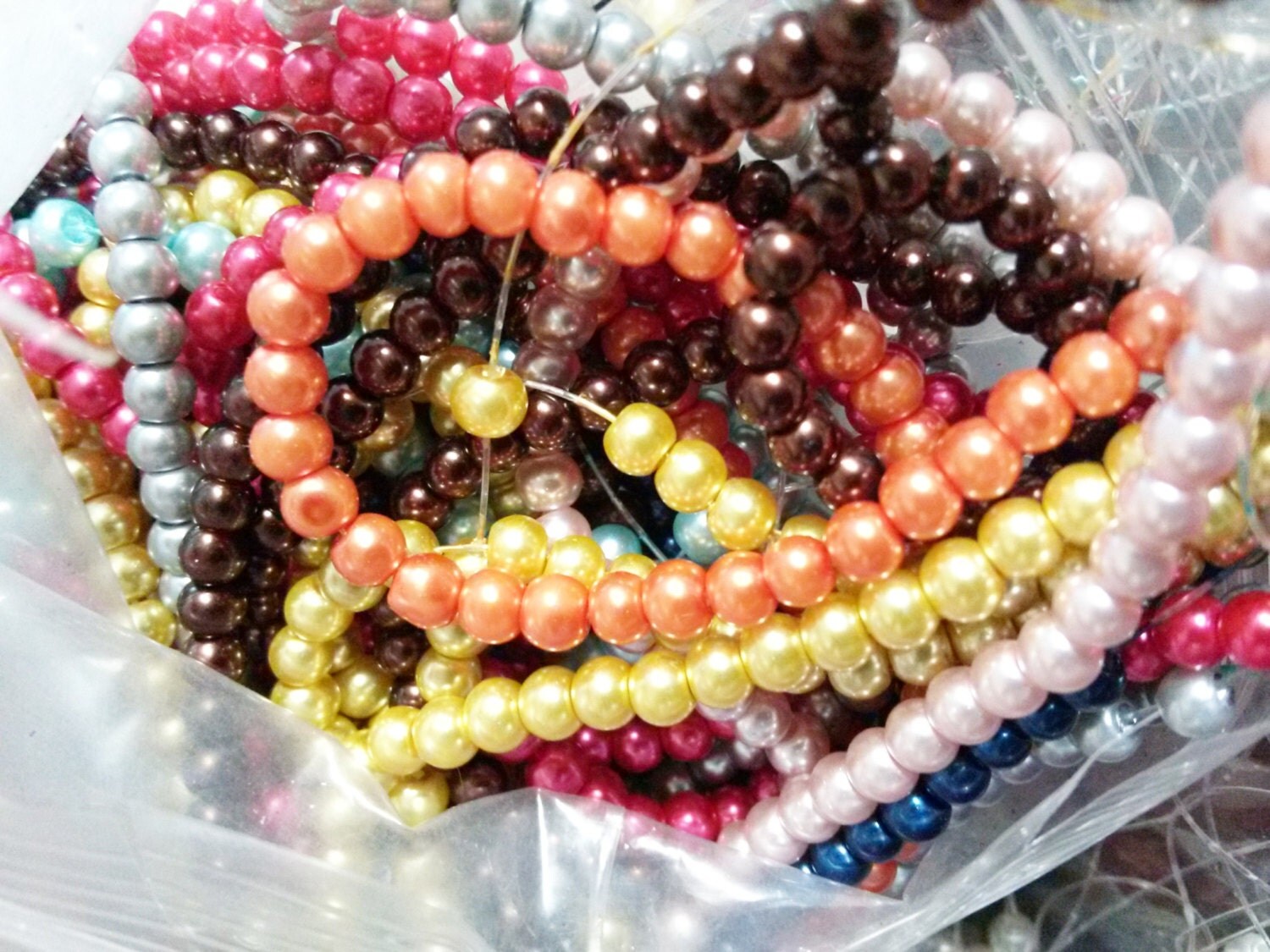 Wholesale Beads Bulk Beads Glass Pearls 4mm Beads Assorted