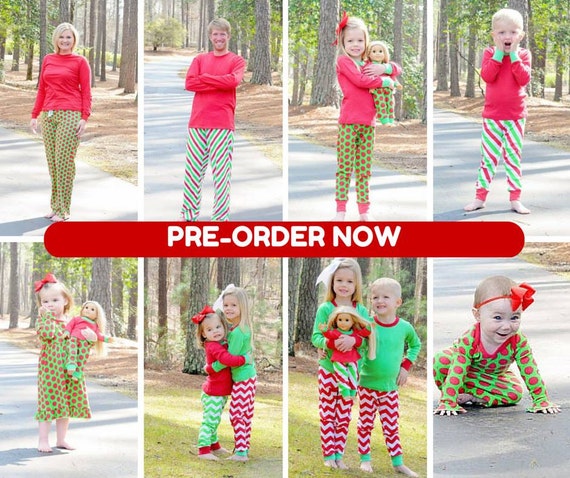Christmas Pajamas for the Whole Family Name or by SouthernDande