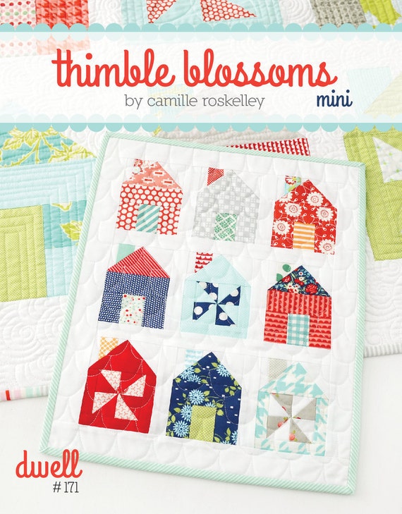 Thimble Blossoms Pattern Dwell Mini Quilt by FabricTree on Etsy