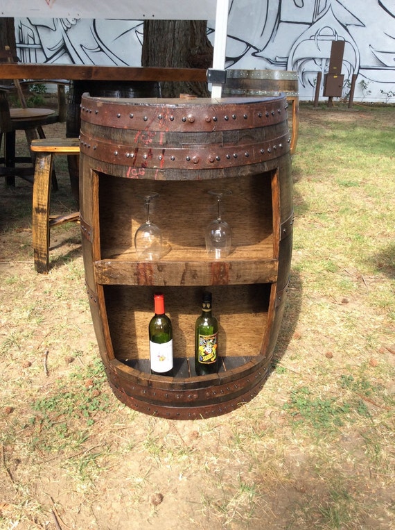 Whiskey shelf barrel