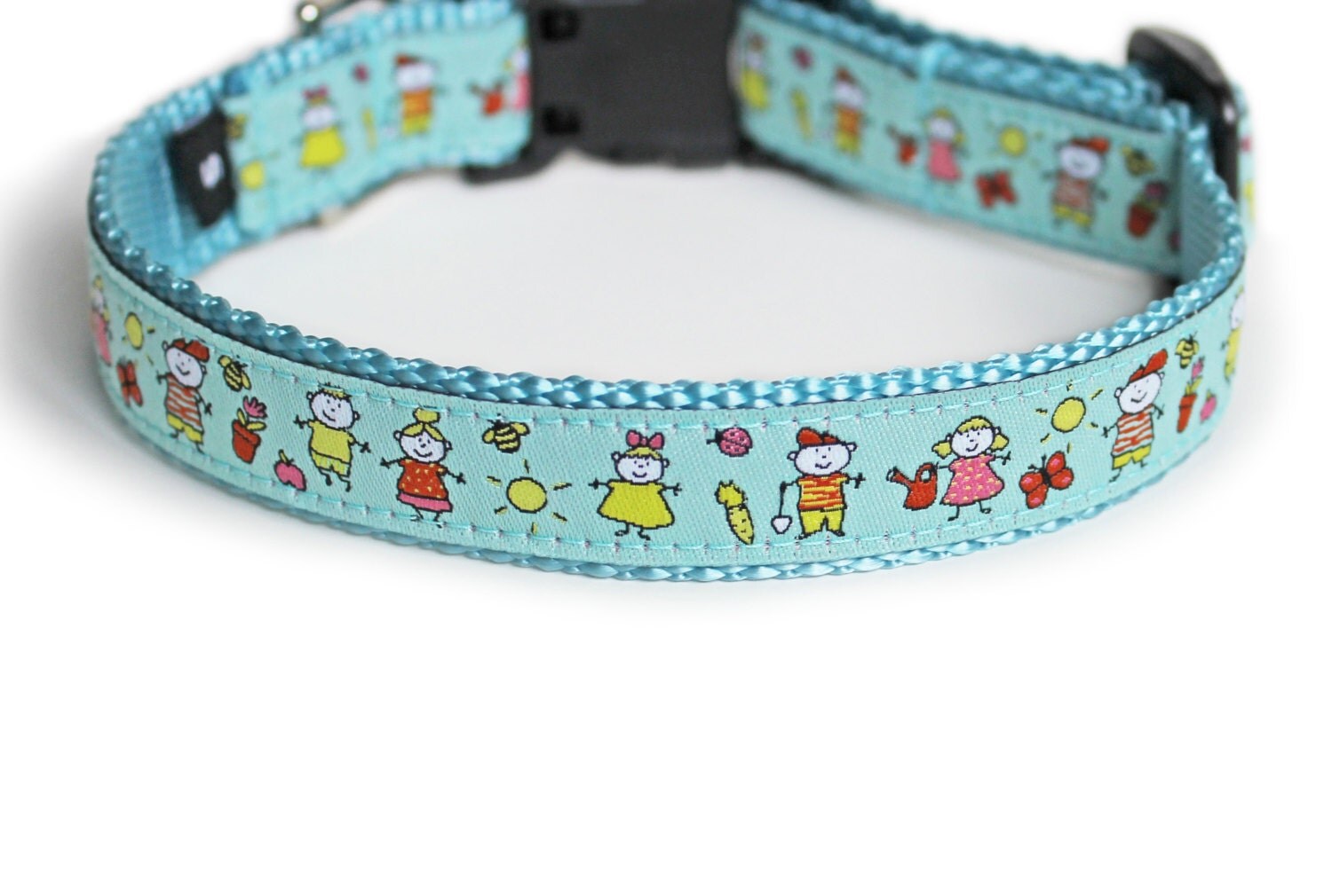 Summer Dog Collar Light Blue Children Cute Dog Collar