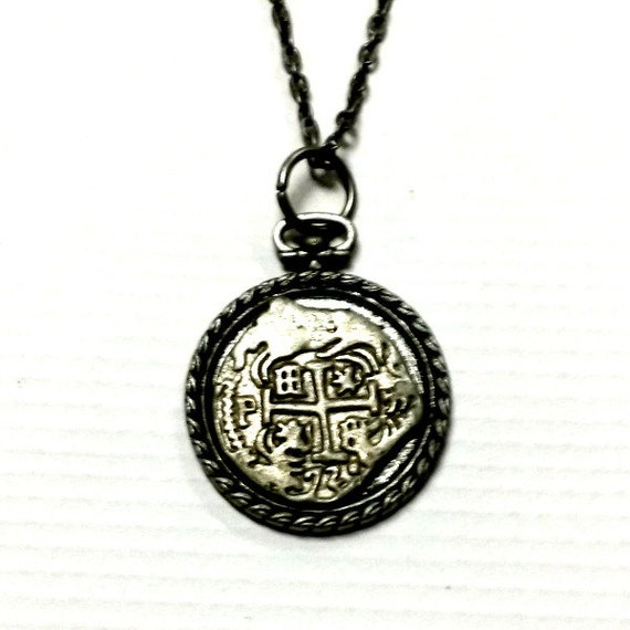 Atocha Coin Necklace Replica Spanish Galleon Treasure Handmade