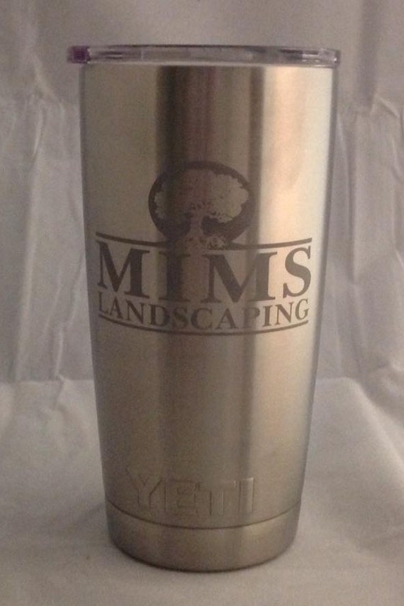 Custom etched Yeti cup.