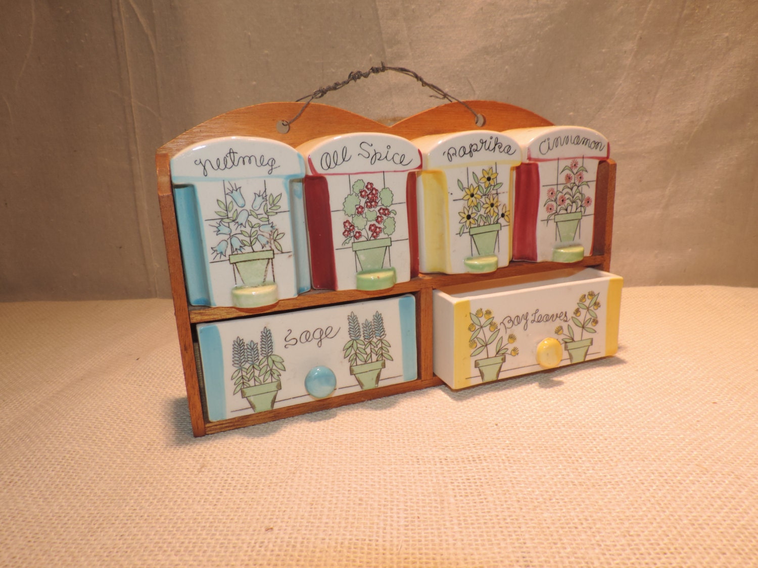 Spice Rack Kitchen Vintage Travel Trailer Camping Wall Spice