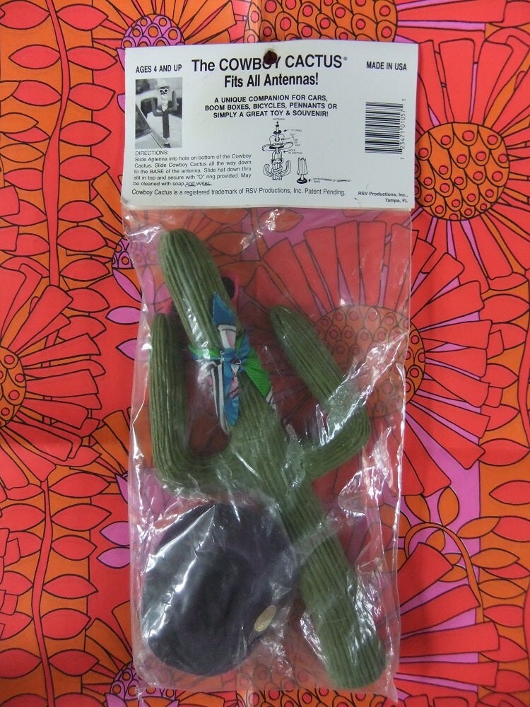 Cowboy Cactus Antenna Cover Wild West Cactus by michiegoodsny