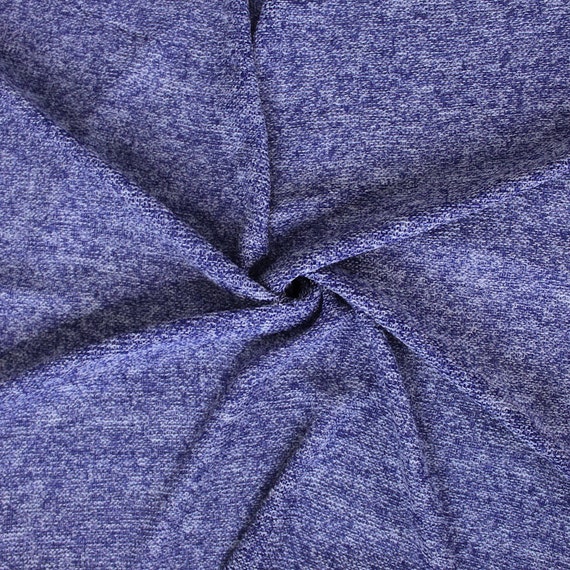 Royal Two Tone Stretch Sweater Knit Fabric by the yard 1