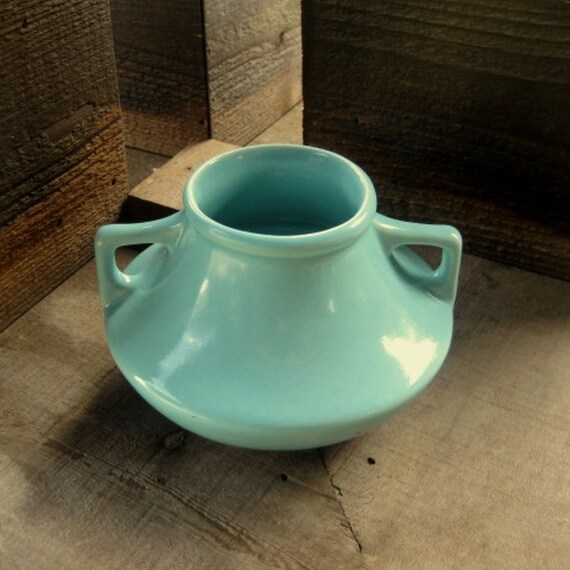 Pottery Vase Arts and Crafts Craftsman Mission Style Pale