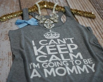 Pregnancy Announcement Shirt. Baby Bump Pictures shirts. Baby Shower Shirt. Maternity friendly tank top. Gift for Mommy to Be.