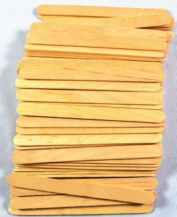 100 Piece Wooden Popsicle Sticks Natural by thisandthatbyjenny