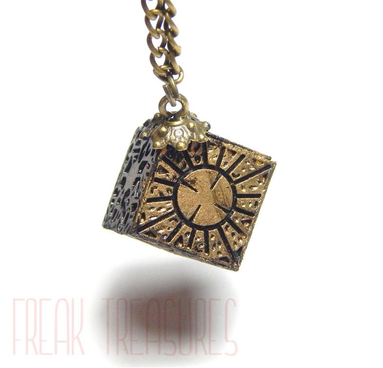 Hellraiser lament configuration horror resin necklace pinhead