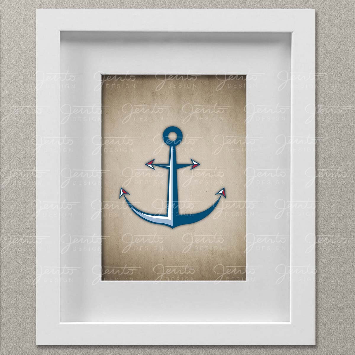 Nautical Wall Art 8x10 Digital Set of 4 Printable