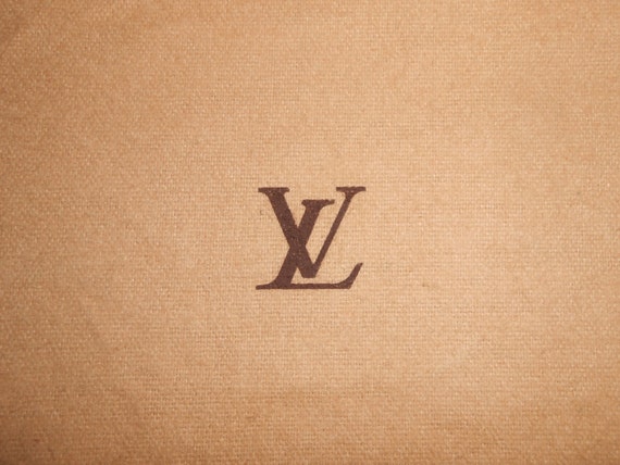 Louis Vuitton Dust Bag Cloth Fold Over LV Logo