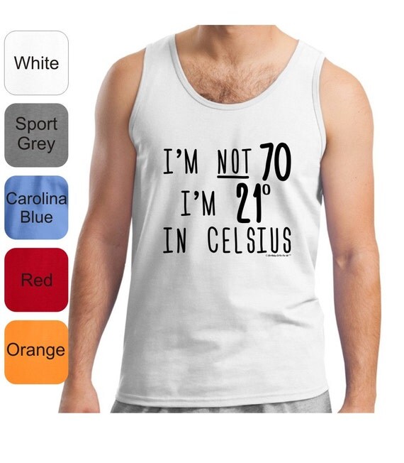 I'm Not 70 I'm 21 Degrees in Celsius Funny Birthday