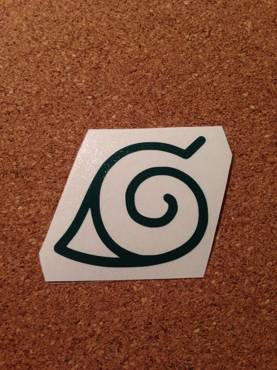 Naruto Konohagakure Symbol Vinyl Decal by miisong on Etsy