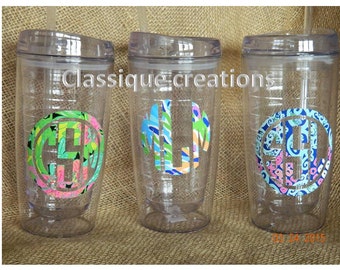 Lily Pulitzer Insulated Cup with straw