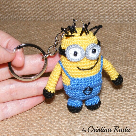 minion soft toy keychain