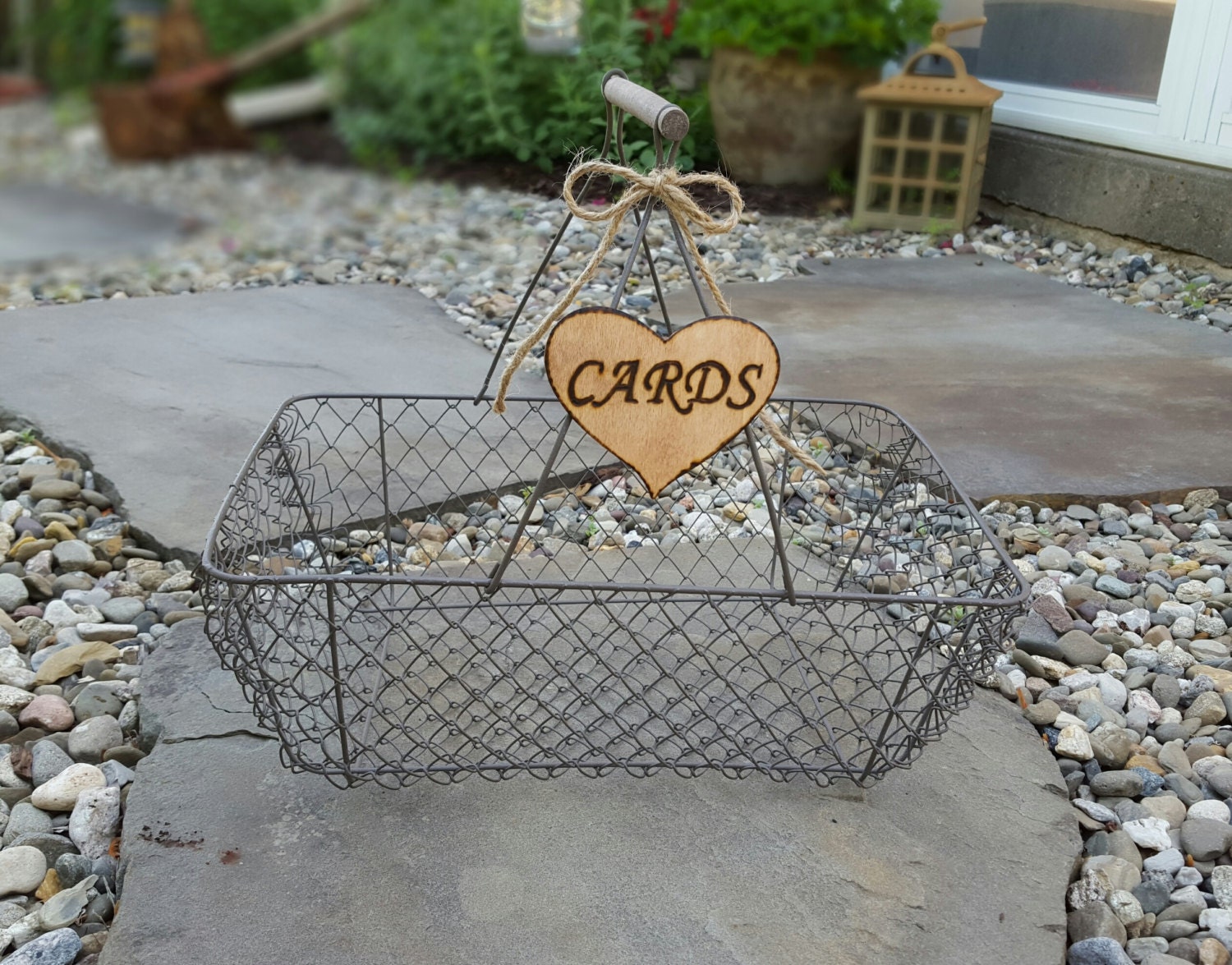 Cute WEDDING CARD BASKET Wire Wedding Basket make the